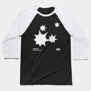 Momus / Stars Forever / Minimal Graphic Design Baseball T-Shirt